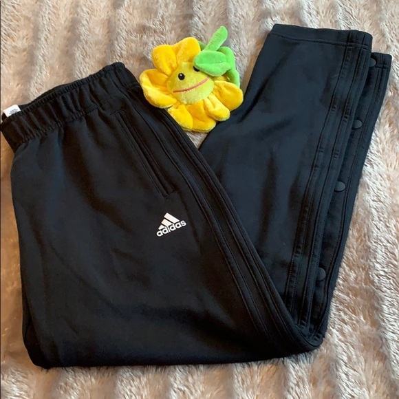 adidas Pants - ADIDAS ladies track pants 🖤with side snaps